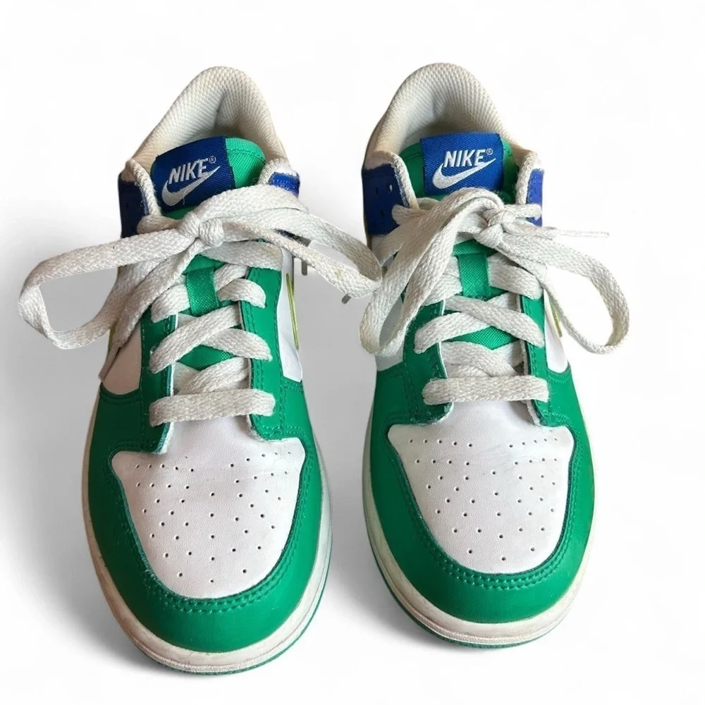 Nike Dunk Low GS Stadium Green Royal 3Y – Kids Color Block Sneakers